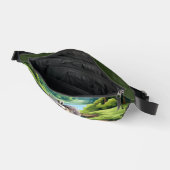 かわいいアライグマ愛好家の名前を追加 ファニーパック (見開き)