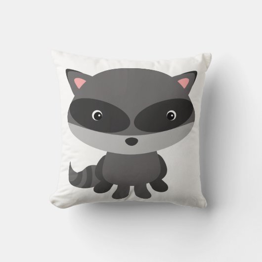 かわいいアライグマ枕 クッション (正面)