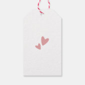 かわいいアライグマ赤ちゃんシャワーありがとう ギフトタグ (裏面)