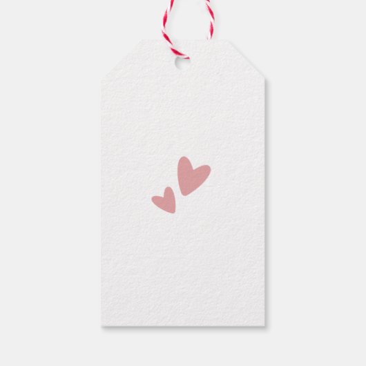 かわいいアライグマ赤ちゃんシャワーありがとう ギフトタグ (裏面)