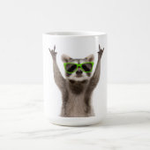 かわいいアライグマ コーヒーマグカップ (中央)