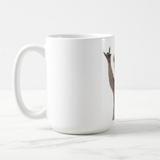 かわいいアライグマ コーヒーマグカップ (左)