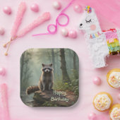 かわいいアライグマ ペーパープレート (パーティー)