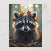 かわいいアライグマ | 保Touch ポストカード (正面)