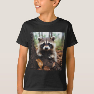 かわいいアライグマTシャツ – かわいい動物のシャツ Tシャツ