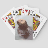 かわいいアラスカ海カワウソ写真ポーカーカード トランプ (裏面)