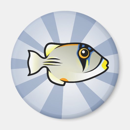 かわいいアラビアンピカソフィッシュ マグネット (正面)