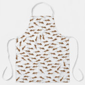 かわいいアリのパターン エプロン (正面)