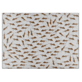 かわいいアリのパターン カッティングボード (正面)