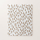 かわいいアリのパターン ジグソーパズル (縦)