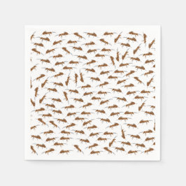 かわいいアリのパターン スタンダードカクテルナプキン