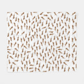 かわいいアリのパターン フリースブランケット (正面(横))