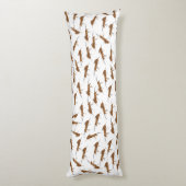 かわいいアリのパターン ボディピロー (裏面 (縦))