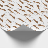 かわいいアリのパターン ラッピングペーパー (角)