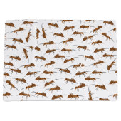 かわいいアリの模様 ラージペーパーバッグ (正面)