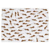 かわいいアリの模様 ラージペーパーバッグ (裏面)