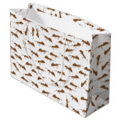 かわいいアリの模様 ラージペーパーバッグ (裏面アングル)