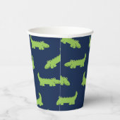 かわいいアリゲータパターン誕生日紙カップ 紙コップ (右)