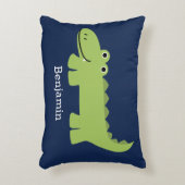 かわいいアリゲーターキッズ アクセントクッション (正面(垂直))