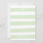 かわいいアリゲーターハイビスカスベビーシャワーありがとう サンキューカード (裏面)