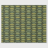 かわいいアリゲーターワニが話し合う ラッピングペーパー (フラット)