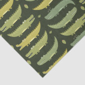 かわいいアリゲーターワニが話し合う 薄葉紙 (詳細)