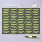 かわいいアリゲーターワニが話し合う 薄葉紙 (クラフト)