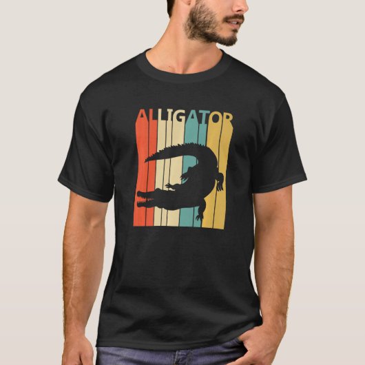 かわいいアリゲーター動物 Tシャツ (正面)
