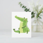 かわいいアリゲーター ポストカード (スタンド正面)