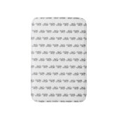 かわいいアリス&白うさぎカスタムの背景色 バスマット (正面縦)