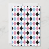 かわいいアリスinワンダーランド誕生日ティーパーティー 招待状 (裏面)