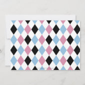 かわいいアリスinワンダーランド誕生日紅茶パーティー写真 招待状 (裏面)