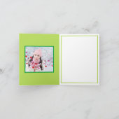 かわいいアルバカドとトースト サンキューカード (内部)