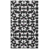 かわいいアルパカとグリッターバブル花おもしろい テーブルクロス (正面)