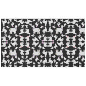 かわいいアルパカとグリッターバブル花おもしろい テーブルクロス (正面(横))