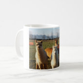 かわいいアルパカのコーヒー・マグ コーヒーマグカップ (正面左)