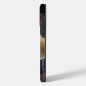 かわいいアルパカの顔 iPhoneケース (左側面)