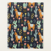 かわいいアルパカスの柄 プランナー手帳 (正面)