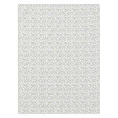 かわいいアルパカ及びサボテンパターン テーブルクロス (正面)