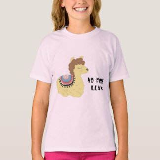 かわいいアルパカ女子 "No Prob-llama" Tシャツ