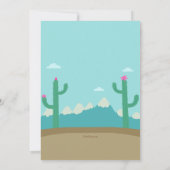 かわいいアルパカ誕生日パーティー 招待状 (裏面)