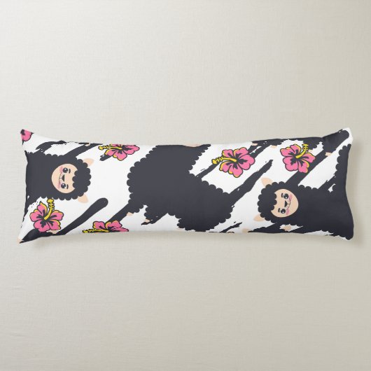 かわいいアルパカ ボディピロー (正面)