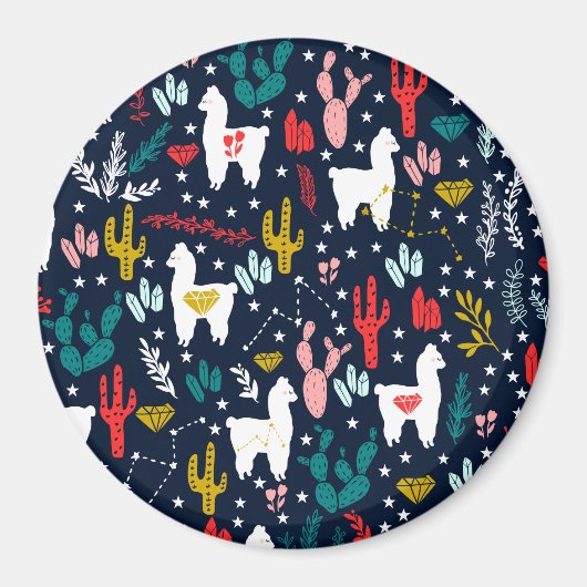 かわいいアルパカ マグネット (正面)