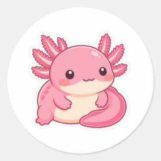 かわいいアルパカ ラウンドシール