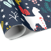 かわいいアルパカ ラッピングペーパー (ロールコーナー)