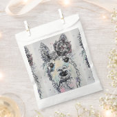 かわいいアルパカ ラマ ペット 動物パーティーファバーバッグ フェイバーバッグ (クリップ留めされた状態)