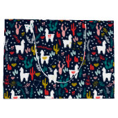 かわいいアルパカ ラージペーパーバッグ (裏面)