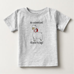 かわいいアルパチャの冒険のパン ベビーTシャツ