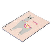 かわいいアルパパーソナライズされたカ ノートブック (左側)