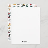 かわいいアルファベットABCトラック、輸送車両 ノートカード (正面/裏面)